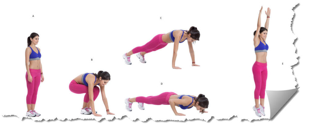 Burpees Exercise for Belly fat