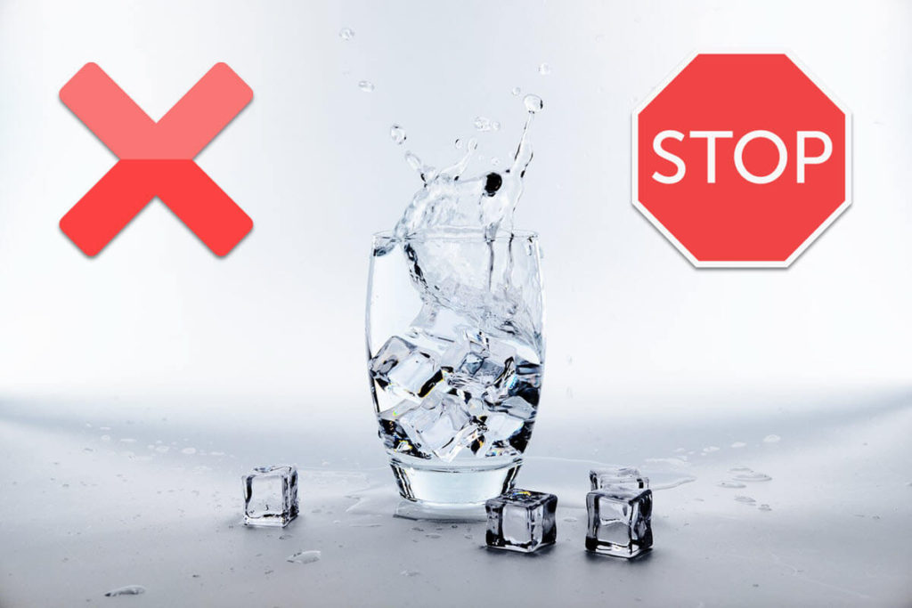 Ice water not preferable for healthy life