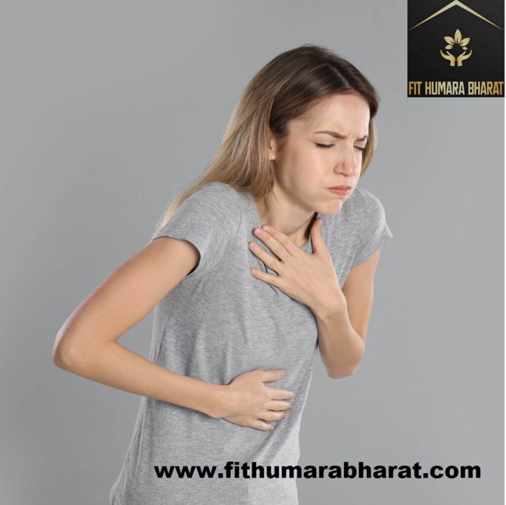 Nausea, Indigestion or vomiting is symptom of Heart attack with Fit humara bharat