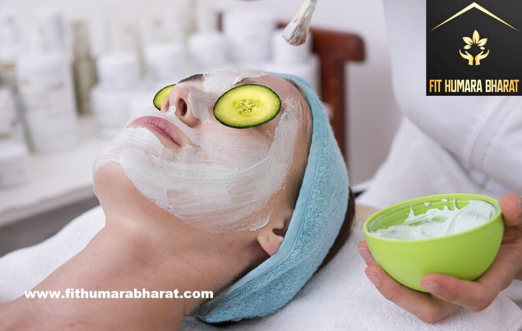 cucumber slices for soothing eye with fithumarabharat