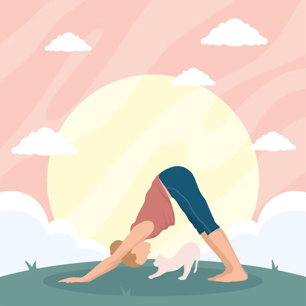 yoga with dogs